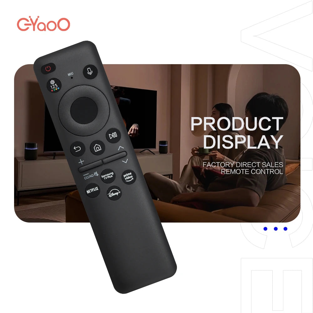 New BN59-01455A Solar Voice Remote  Suitable for Samsung Smart TV NEO QLED Crystal UHD OLED Compatible with Q60 Q70 Q80 QN85QN90