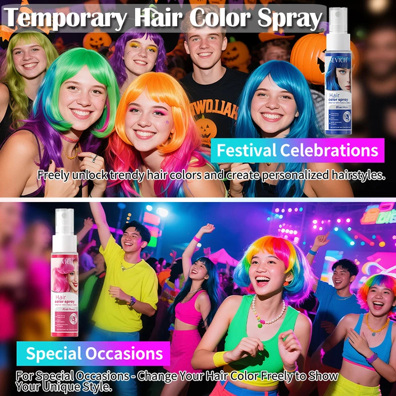 8 Colors Hair Color Spray Temporary