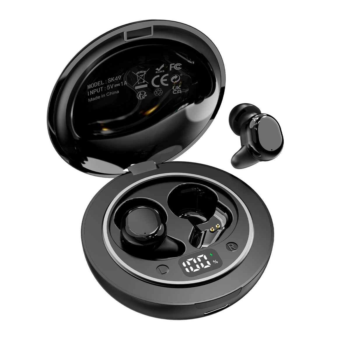 SK49 Bluetooth Wireless Earbuds Sleep Earphones,