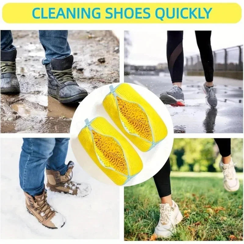 Durable Shoe Washing Machine Bag or brush for All Shoe Types,Ideal for Sneakers and Casual Shoes,Laundry Wash Bag
