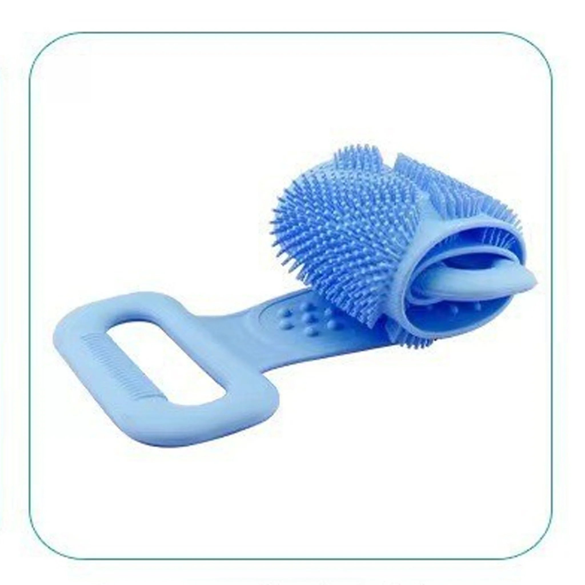 Dual-Sided Silicone Exfoliating Bath Body Scrubber Universal Men Women Back Scrubbing Mud Bathing Towel Cleaning Skin Care Tool