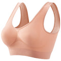 Women Wide Strap Seamless Tank Bra Without Pads Plus Size Knit
