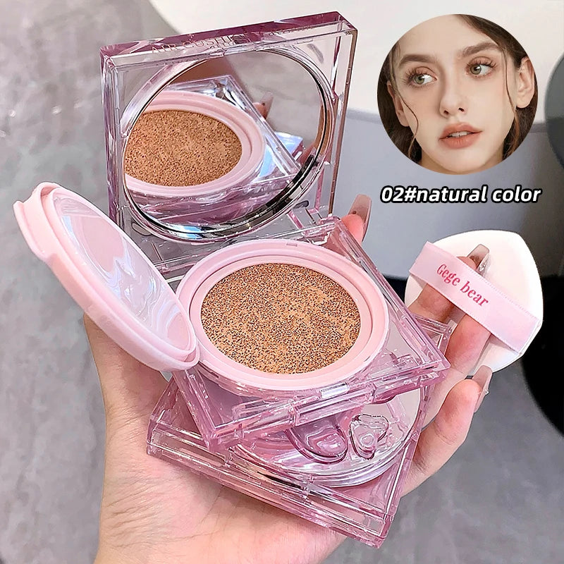 Gege Bear Moisturizing Air Cushion Cream Light Natural Clear Liquid Foundation Brightens Skin Tone Air Cushion BB Cream