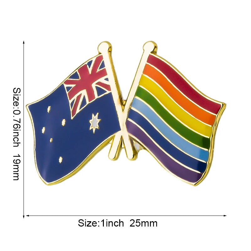 Australia Flag Badge Brooch Natinal Lapel Pins Flag Lapel Pins Country Flag Badge