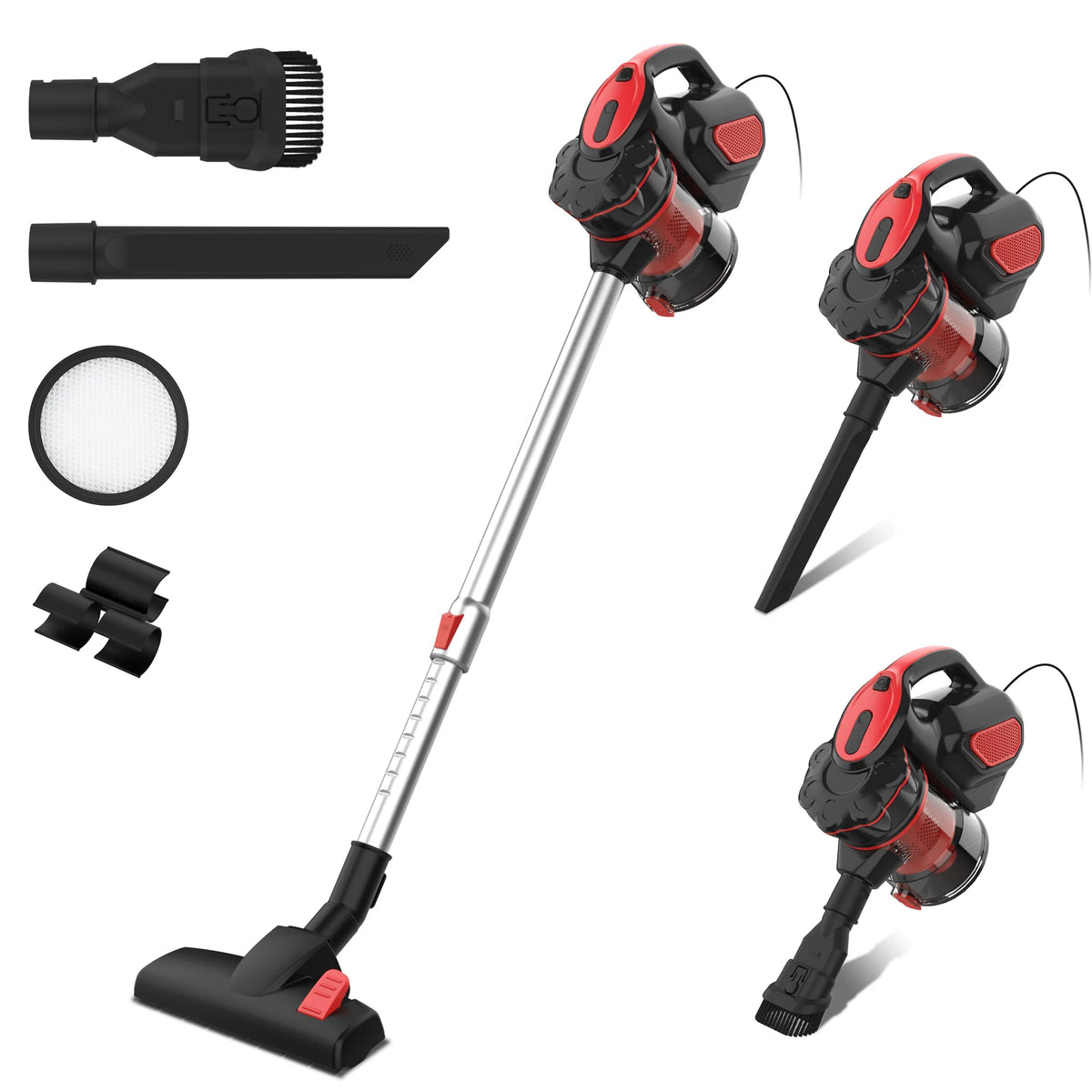 INSE I5 Corded Vacuum Cleaner 600W 18000Pa Powerful 2-in-1 HEPA Filters