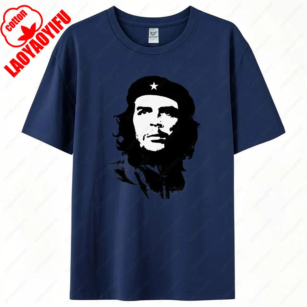 Che Guevara Shirt Rebel Cuban Shirt Guerrilla Revolution TShirt Casual Short Sleeve Men High Quality Tee Cotton Loose Tops