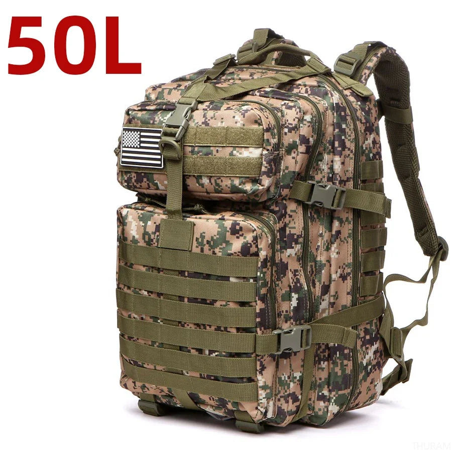 25L/50L Sturdy Nylon Waterproof Tactical Sports Trekking