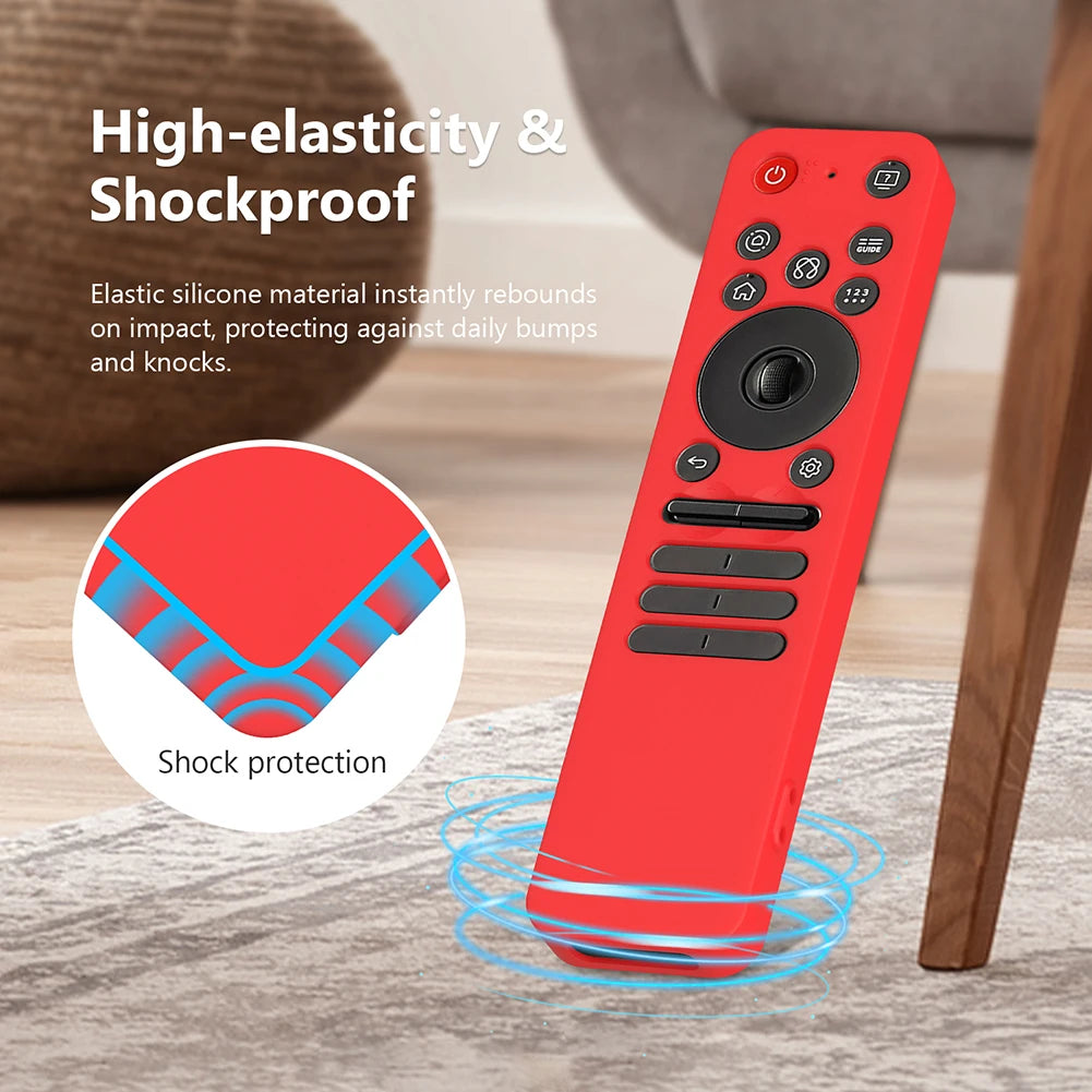 Remote Control Case for LG MR25GA OLED Smart TV Magic Remote Control Cover Silicone Protective Case Anti-Slip Control Case Cover