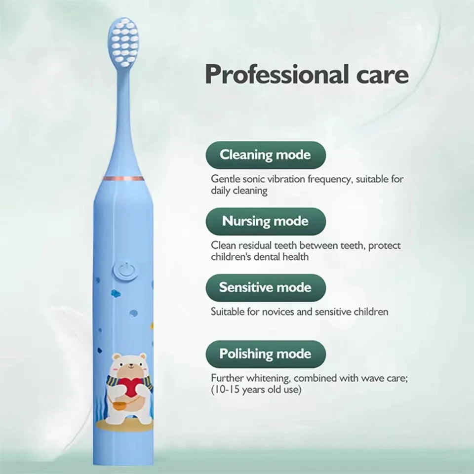 Children's Clean Sonic Electric Toothbrush Cartoon