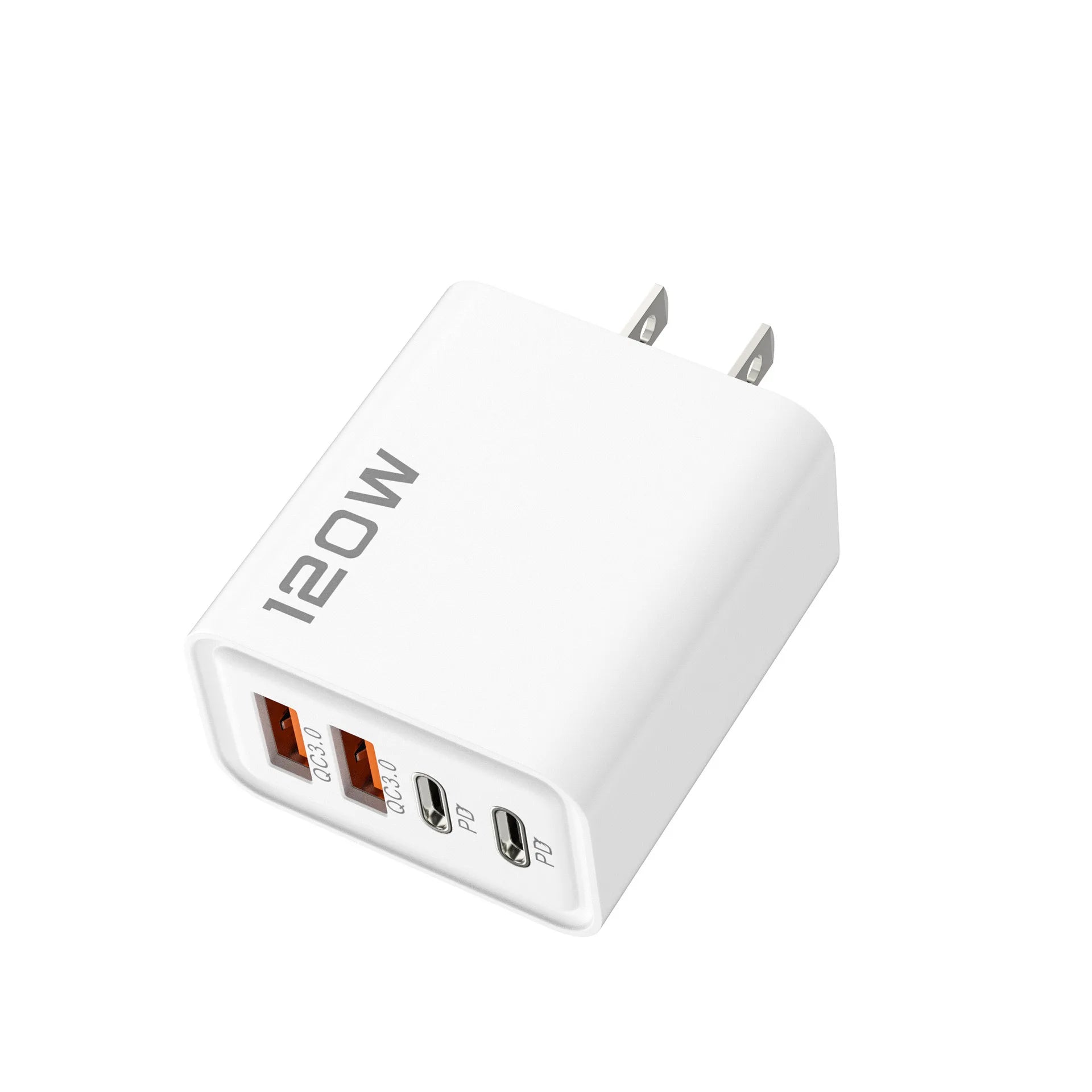 120W Quick Charge 4-Port USB C PD Fast Charger Wall Adapter For iPhone 17 16 15 Samsung S24 Xiaomi Huawei OnePlus EU US UK Plug