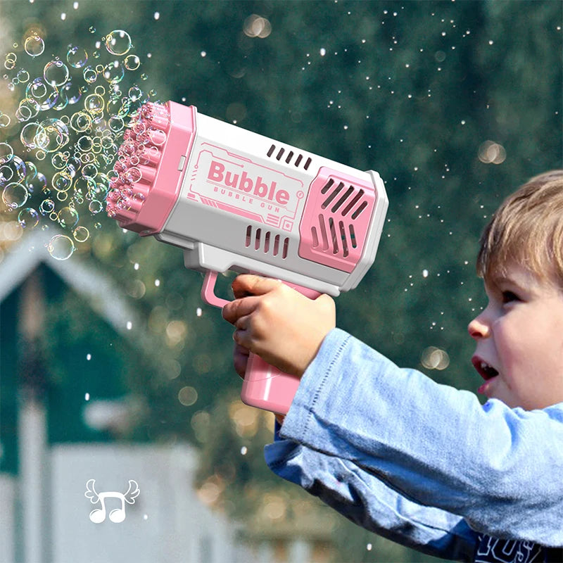 40 Hole bubble toy Launcher Handheld Portable Electric Automatic Bubble Gun Party Birthday Gift Toy(without Bubble Water)