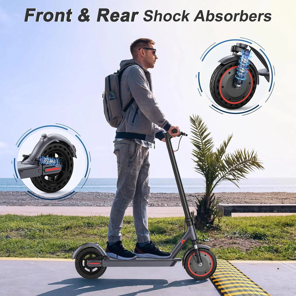 10‘’ Electric Scooter for Adults,500W Powerful Motor,22 Miles Long Range,