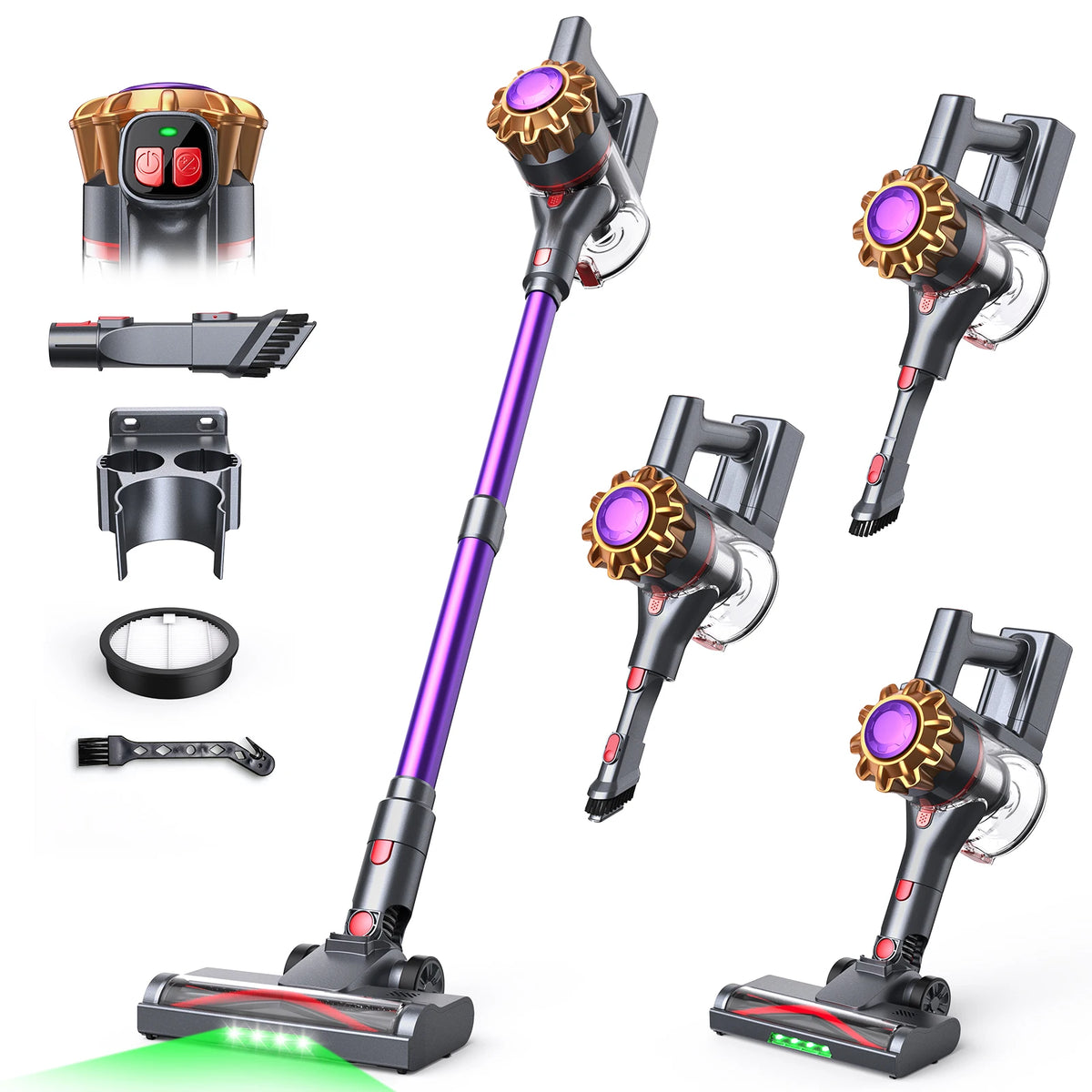 Lubluelu P7 Powerful Cordless Handheld Vacuum Cleaner, 35KPA, Seven-layer High-performance Filtration.