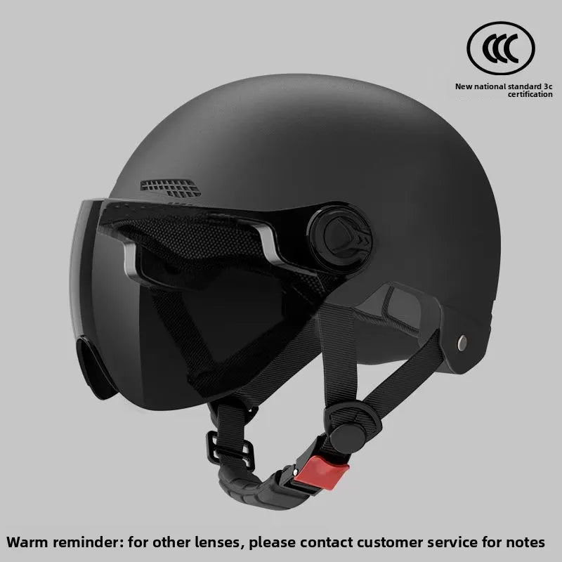 New Electric Bike Motorcycle Half Helmet - Unisex Safety Helmet for Men & Women