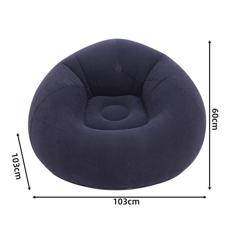 Portable Inflatable Sofa Soft Indoor Bedroom Lounge Bean Bag Chair
