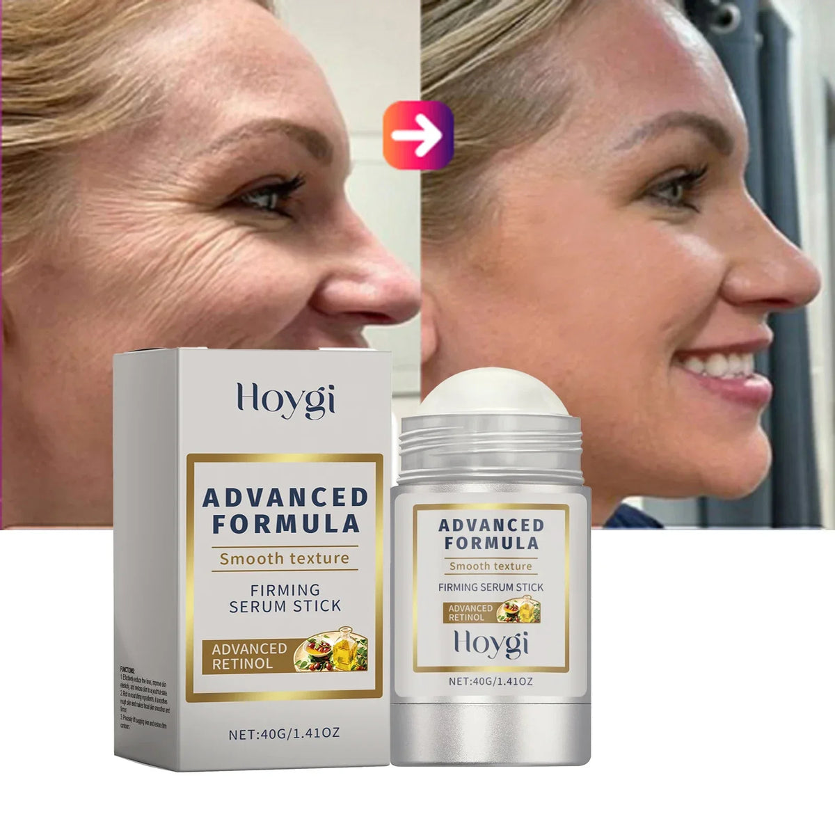 Retinol Hyaluronic Acid Stick Anti Wrinkle Tighten Pores Firming Lifting Plump