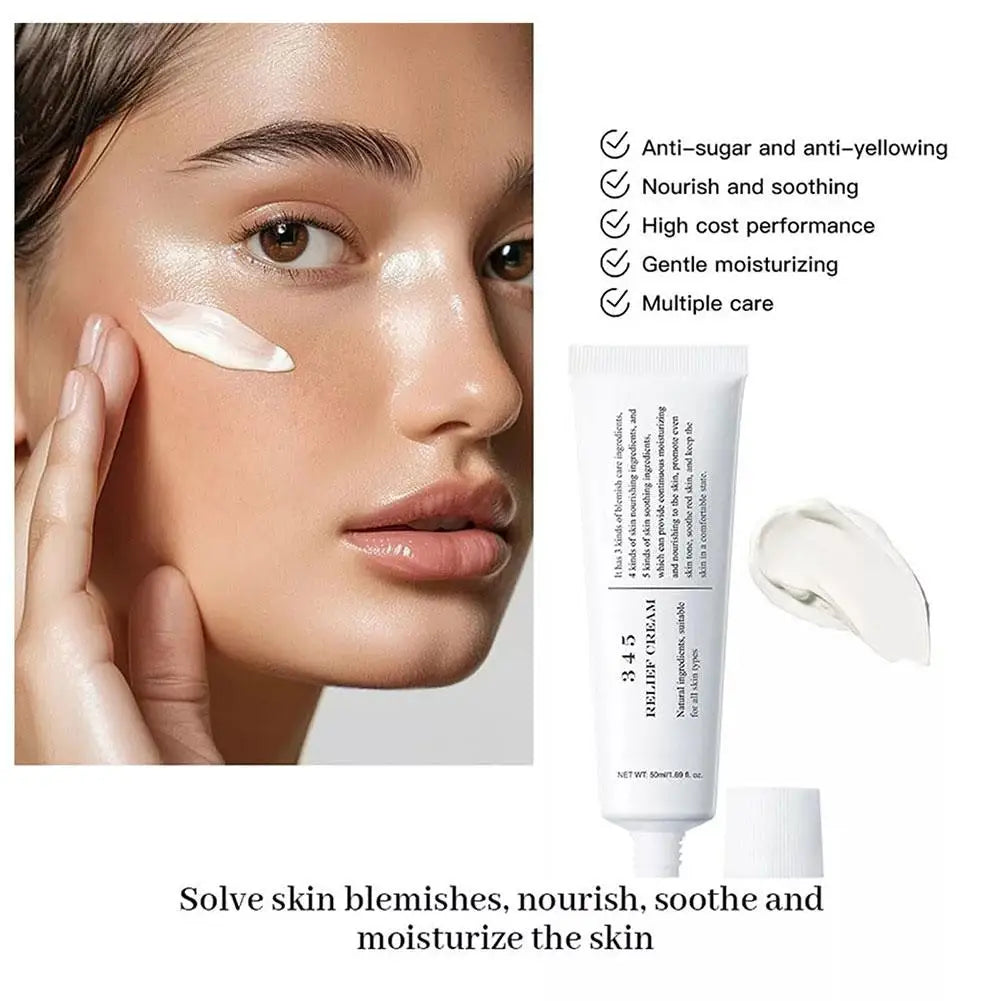 345 Anti Sugar Facial Moisturizer Cream Improves Skin Texture
