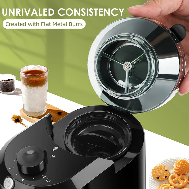 Wancle Electric Burr Coffee Grinder Adjustable 220V/120V