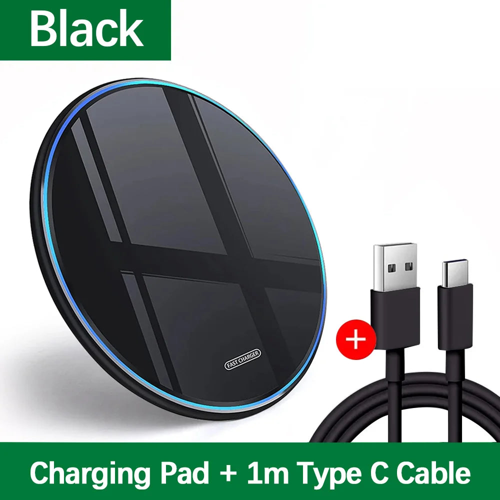 30W Wireless Charger Pad for iPhone , Samsung S26 Xiaomi