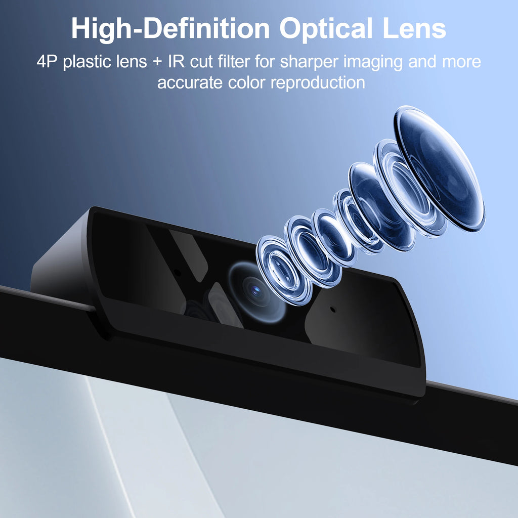 HD 1080P Web Camera with Microphone Autofocus