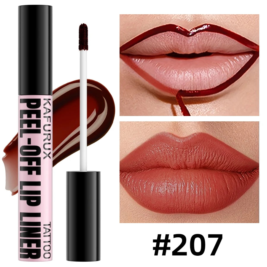 1PC Waterproof Lip Liner Peel Off Lipgloss Long Lasting