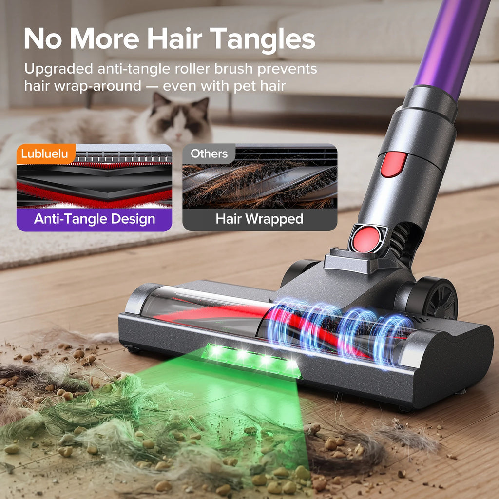 Lubluelu P7 Powerful Cordless Handheld Vacuum Cleaner, 35KPA, Seven-layer High-performance Filtration.