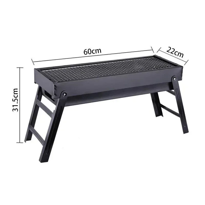 Folding Portable Charcoal Outdoor Camping Picnic Burner Large 60CM BBQ