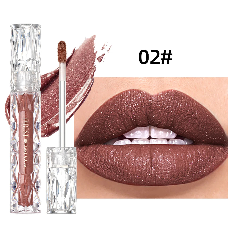 QIBEST Waterproof Diamond Shimmer Glitter Lipgloss