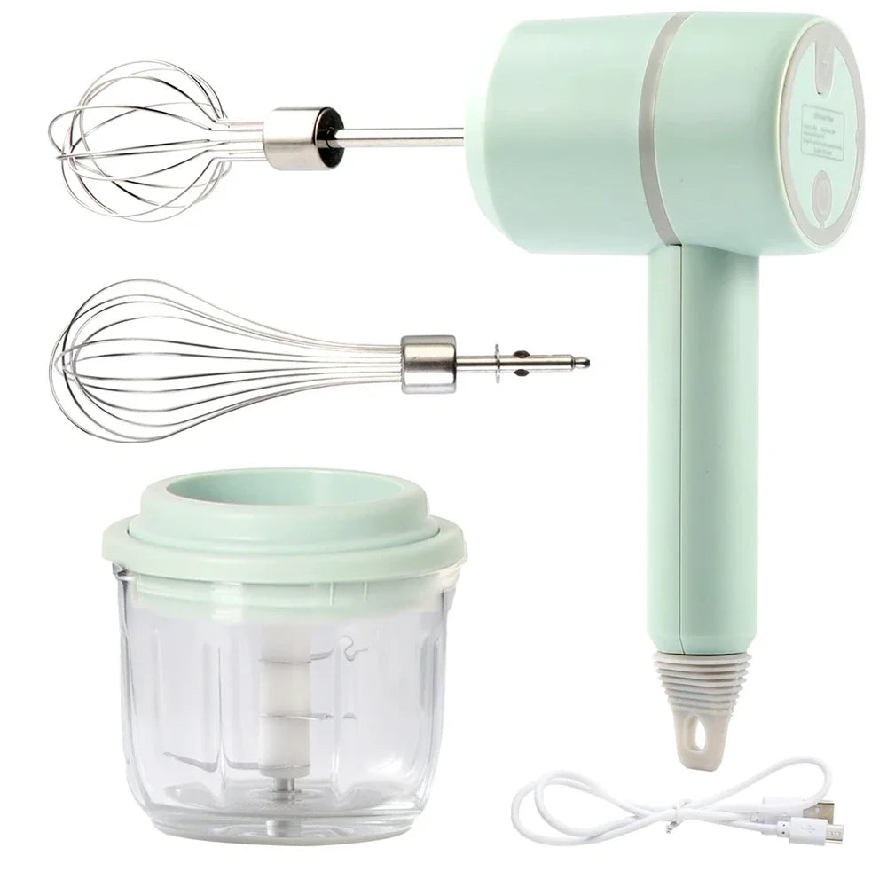 Electric Food Processors Set Portable Blender Mixer Kitchen Tools