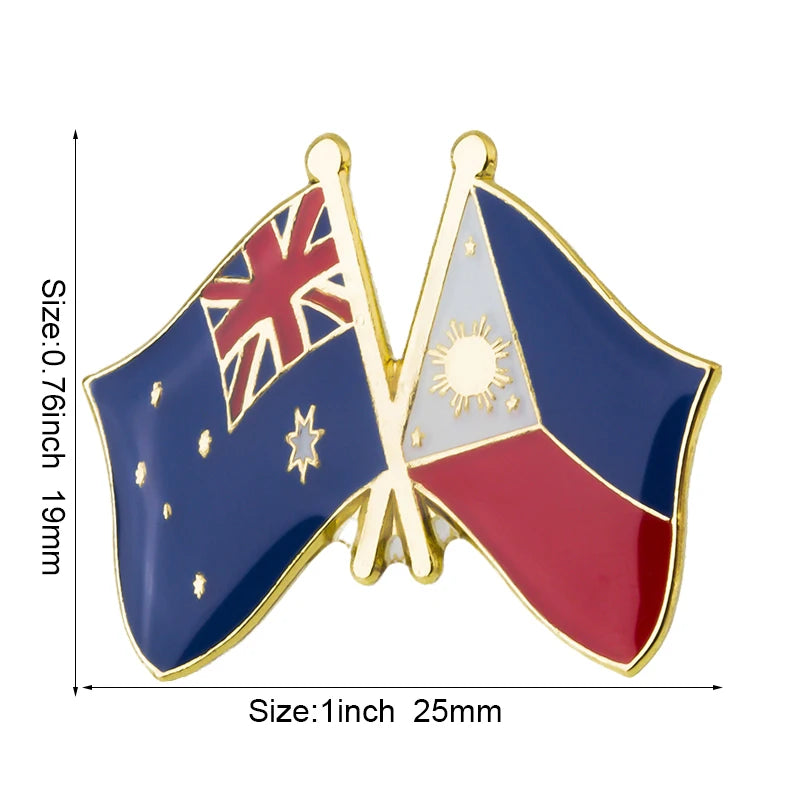 Australia Flag Badge Brooch Natinal Lapel Pins Flag Lapel Pins Country Flag Badge