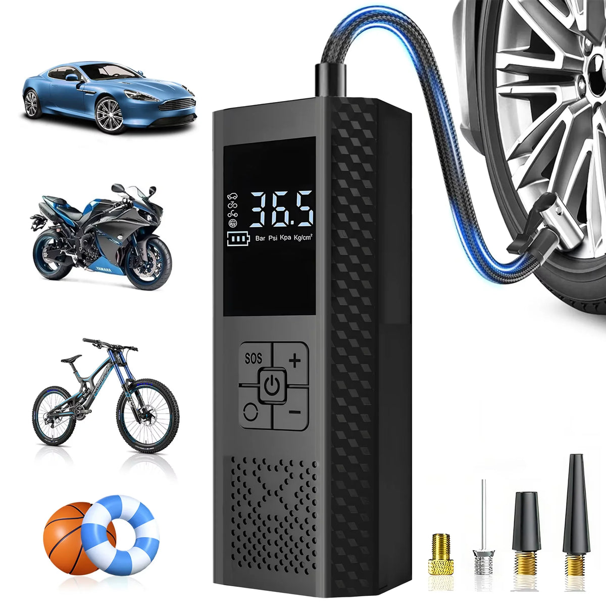Wireless Car Air Pump 150PSI Electric Tire Inflator Portable