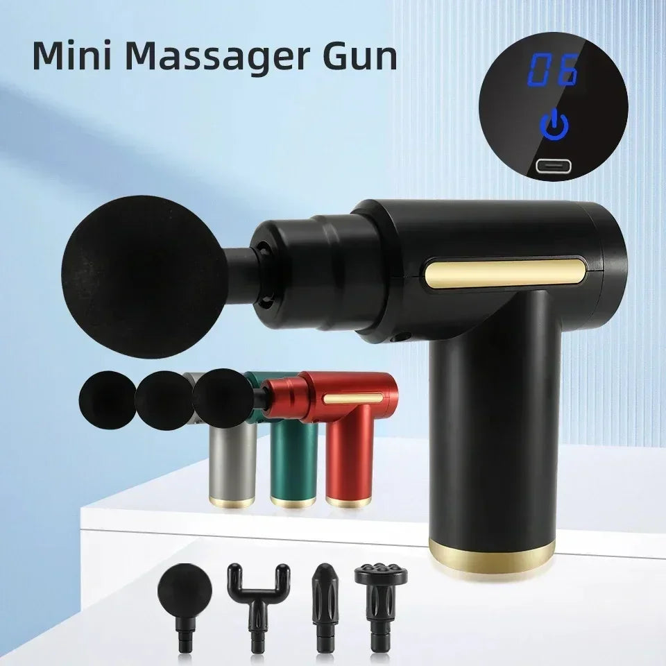 Fascia Gun Massager - Deep Tissue Therapy, High-Torque Motor, Portable & Elegant - Rapid Soreness Relief for Body