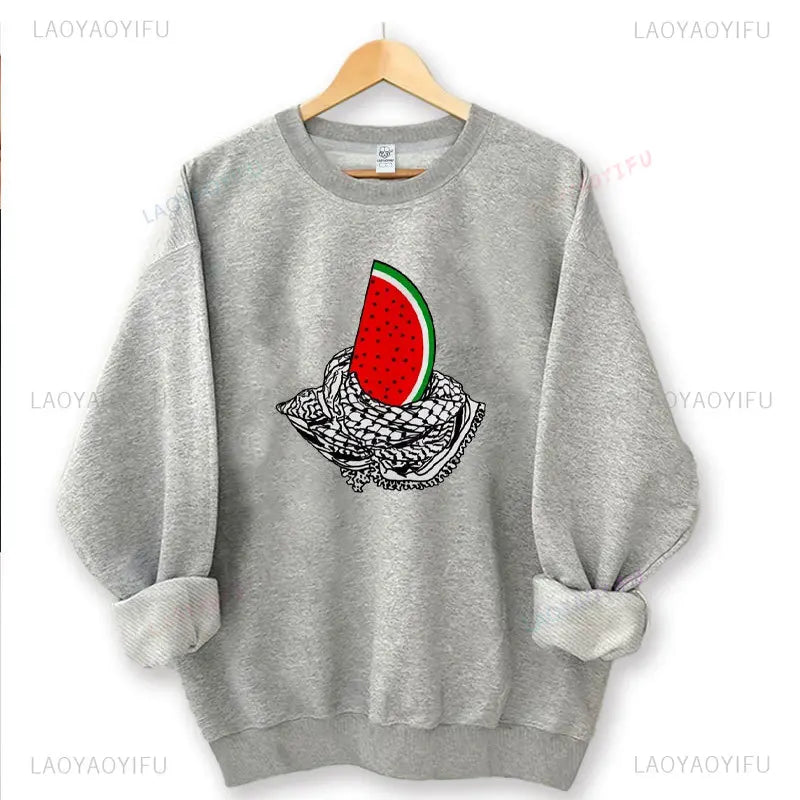 This Is Not A Watermelon Printing Hoodies A Peace and Love Sweatshirt Fashion