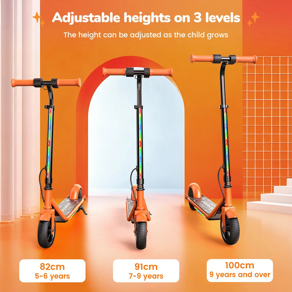 iScooter K2Pro Children's Electric Scooter 150W Motor, 18V Battery, 6" inch Foldable E-scooter 3-Height Adjustable