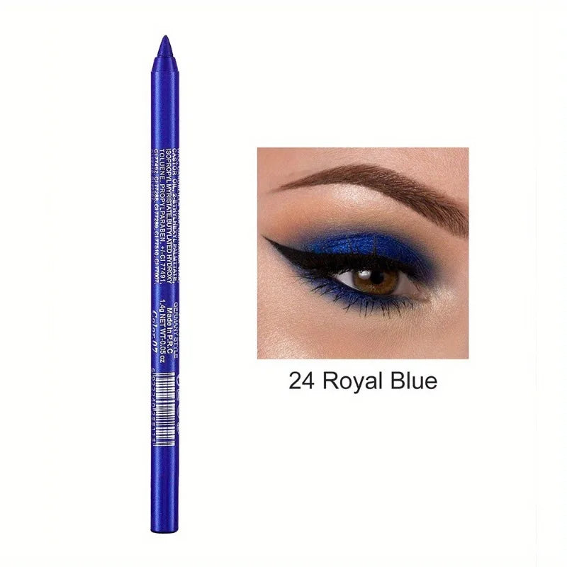 17 Colors Pearlescent Eyeliner Pencil Waterproof Long-lasting