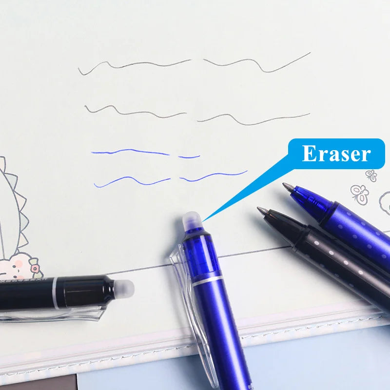 0.5mm Retractable Erasable Gel Pens Set with Refills