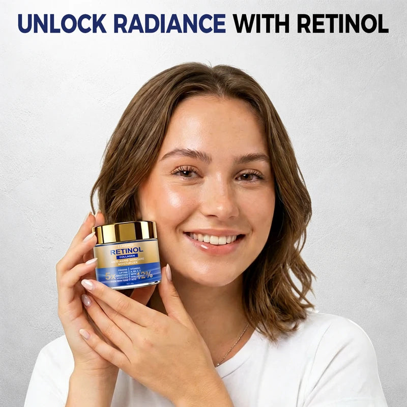 Retinol Face Cream Moisturizing Wrinkle Remover Collagen Hyaluronic Acid Creams 30g/60g Skin Care Cosmetic for Women&Men