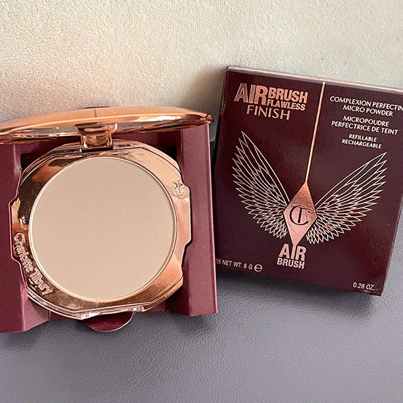 Charlotte Tilbury CT Makeup Set Water Light Collagen Lip Moisturizer Pressed Powder for Flawless Finish Four-color Eyeshadow