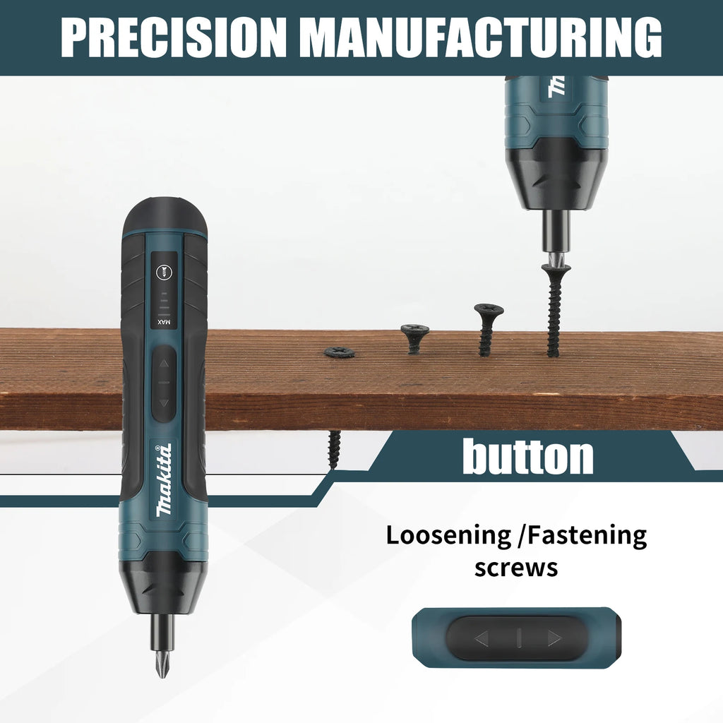 NEW Makita HT422 High Efficiency Cordless Screwdriver 1/4"Chuck 2-5N.m Torque 3.6V Lightweight Mini Driver for Office & Home Use