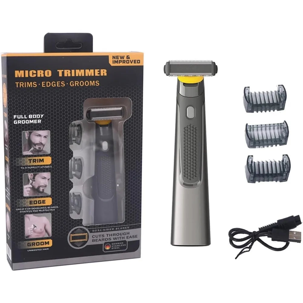 Men Handheld Electric Shaver Cordless Grooming Kit,
