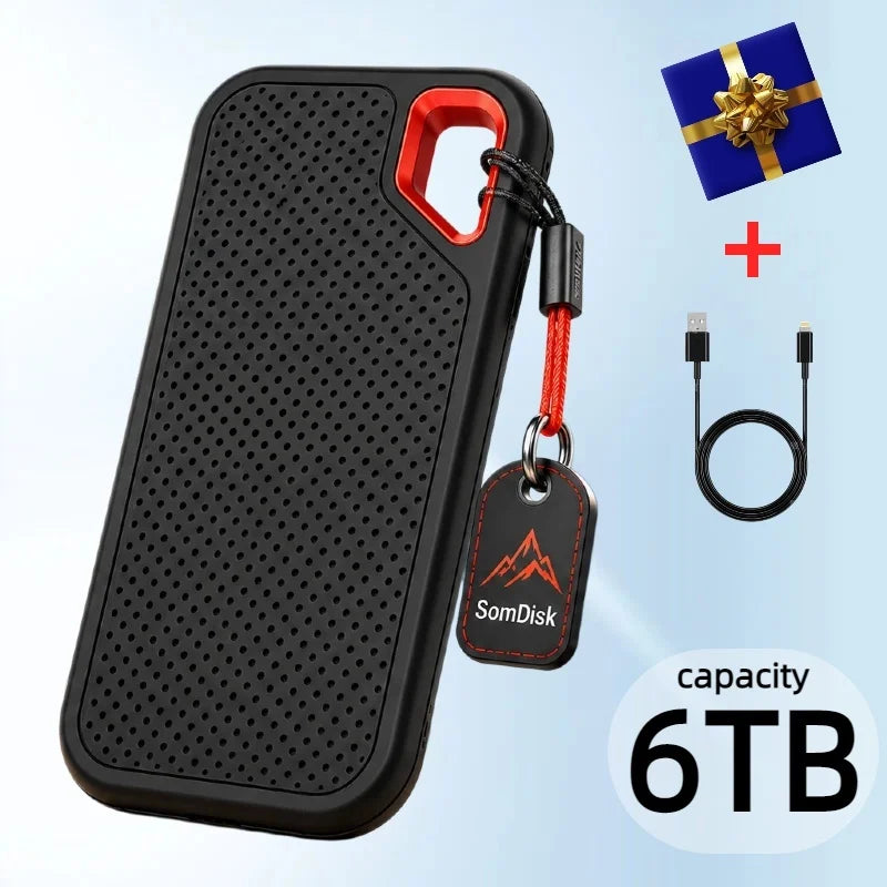 1TB Portable SSD Waterproof Shockproof for Desktop Computer Plug&Play High Speed External Solid State Drive