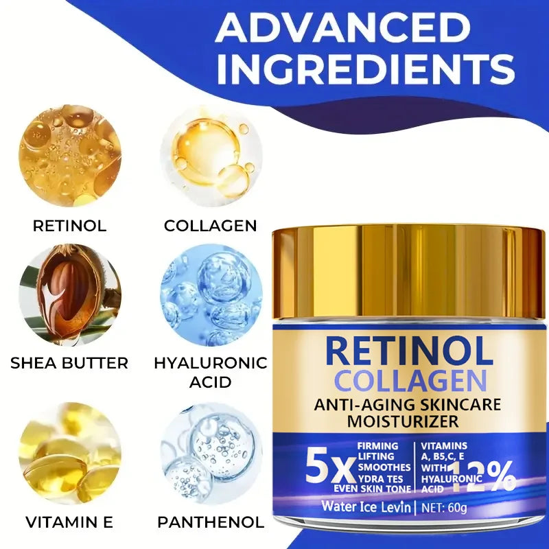 Retinol & Collagen Face Cream 60g, Anti-Aging