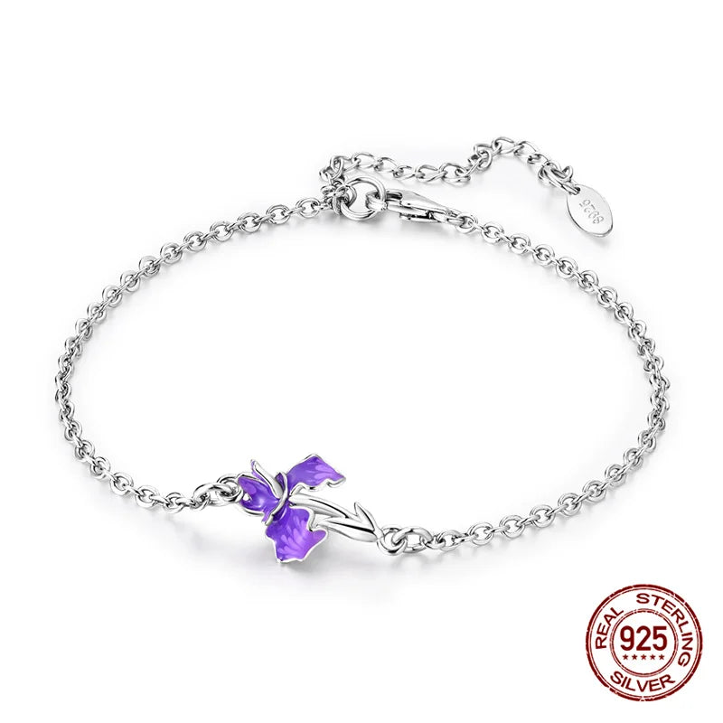 Sparkling Star Bracelet 925 Silver Original One-Size-Fits-All Soft Links Bracelet Zircon Chain For DIY Charms Jewelry Gift New