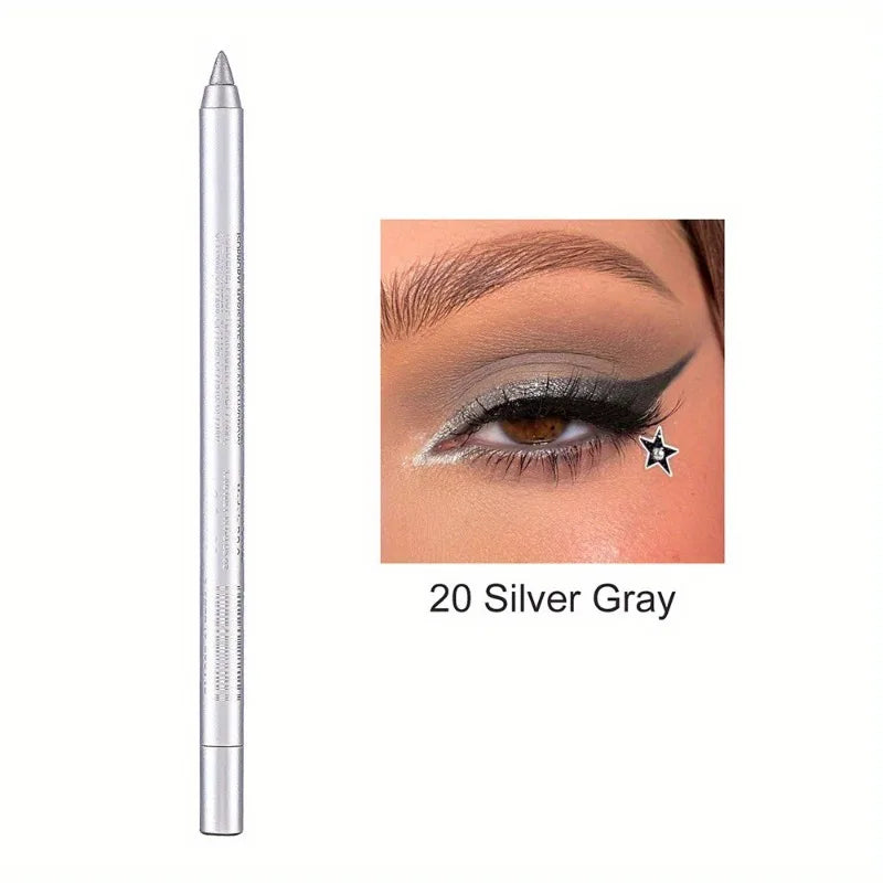17 Colors Pearlescent Eyeliner Pencil Waterproof Long-lasting