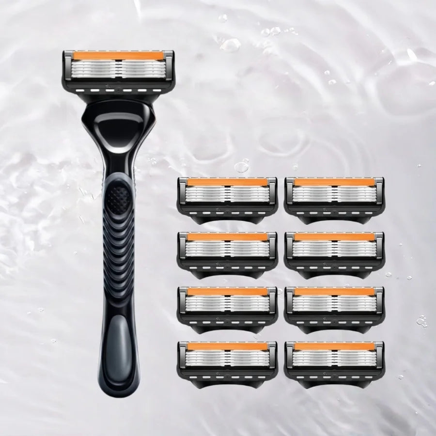 Razor, Fusion 5 Shaver, Men's Shaver,  Men's Razor, Razor Set, 5-Layer Shaver Blades, Stainless Steel Material