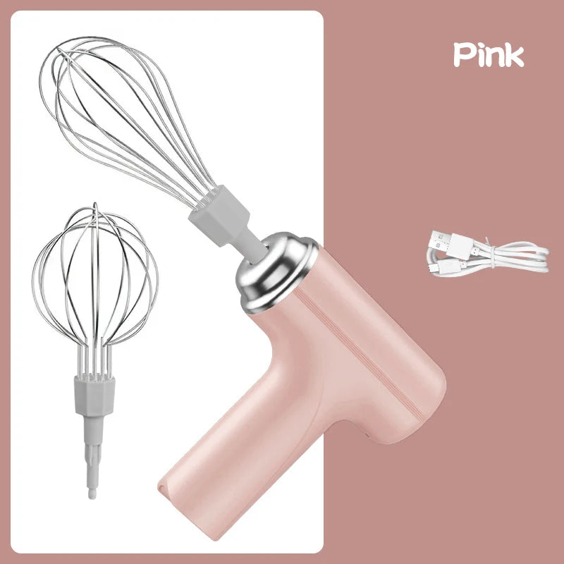 1 Portable Electric Mixer and Mixer - USB Charging,