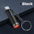 Type-C Portable Mini Mobile Phone Cigarette Lighter With keychain Outdoor Safety No Flame Air Blowing Cigarette Lighter Adapter