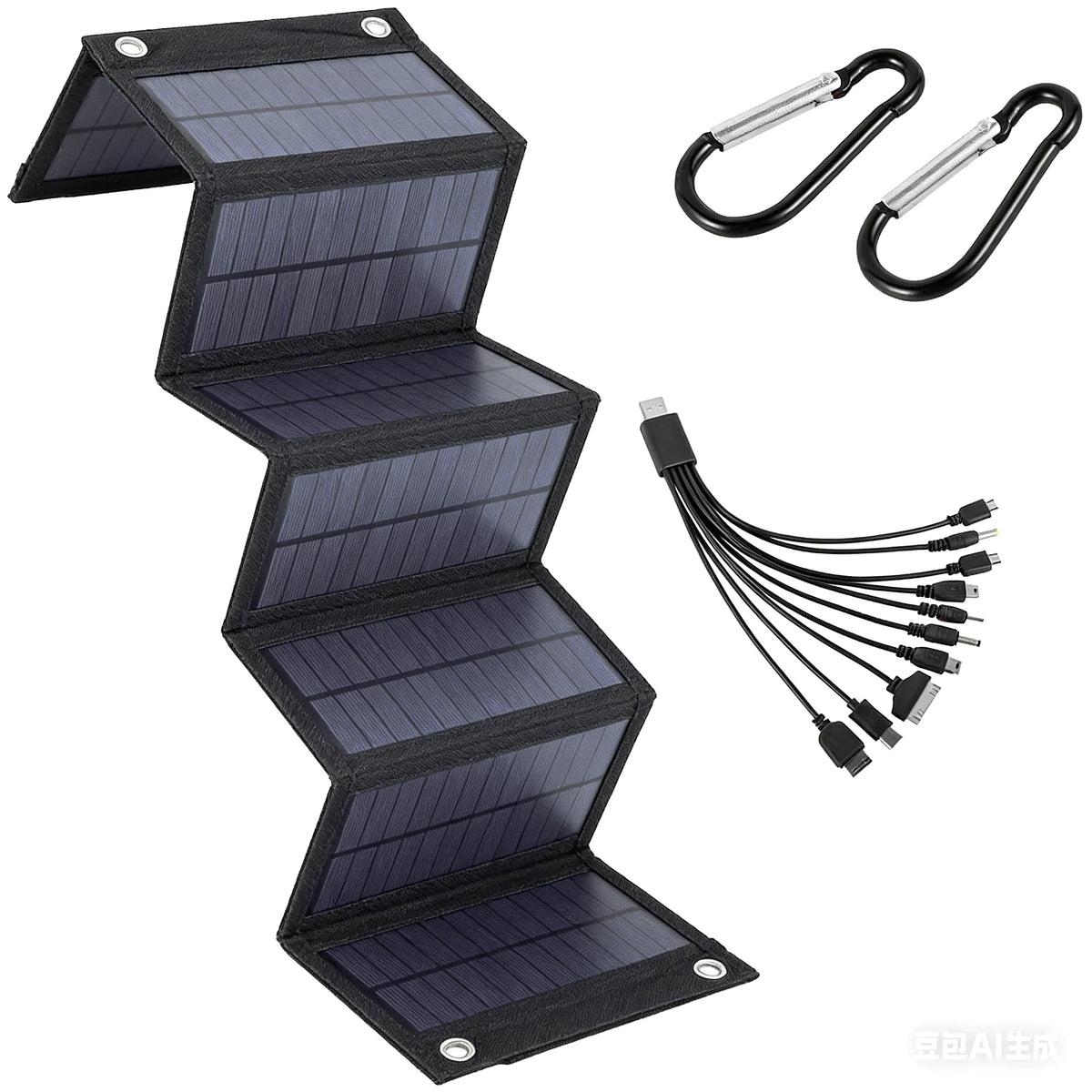 100W Foldable Solar Panel 5V USB Portable Folding Bag Battery Charger