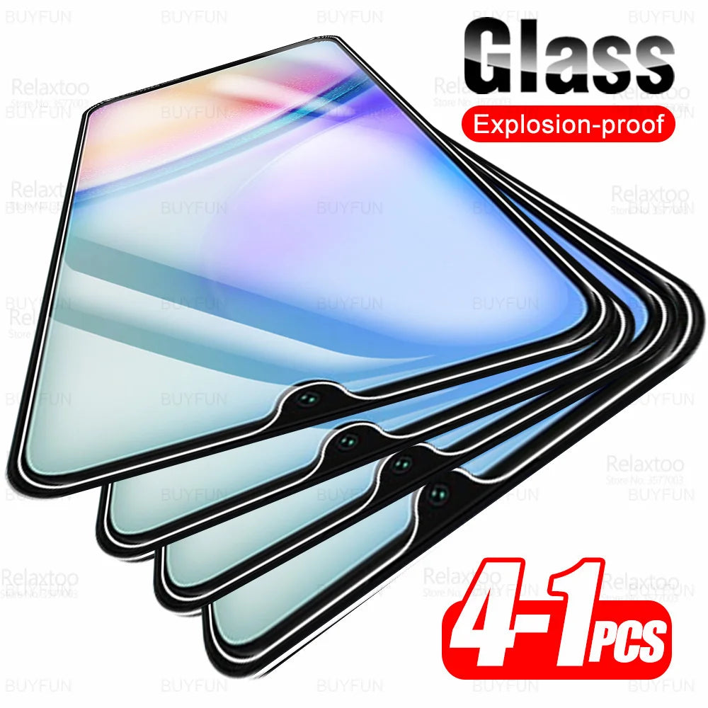 1-4Pcs Tempered Glass For Samsung Galaxy A05s A05 A15 4G A25 A35 A55 5G A06 A16 A26 A36 A56 A07 A17 A27 A37 A57 Screen Protector