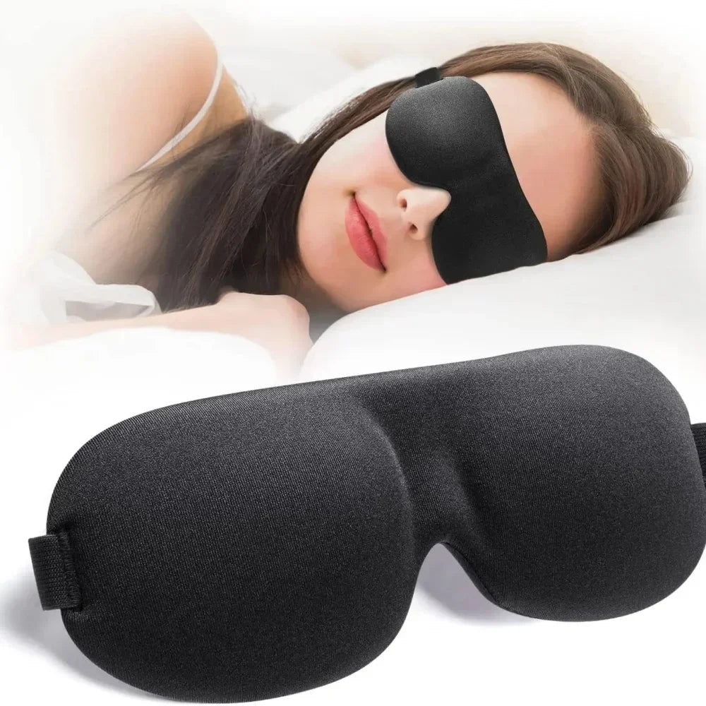 Unisex 3D Contoured Sleep Mask, Groove Molded Design